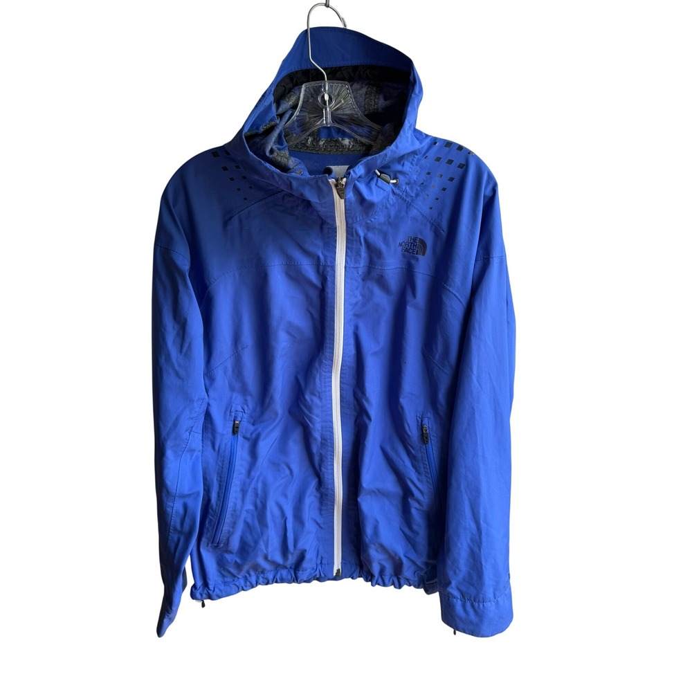 The North Face Women's HDT HyVent Flashdry 2.5L Blue Hooded Rain Jacket Large